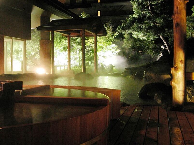 Japanese bath and water procedures to increase power